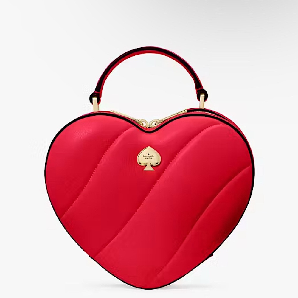 Kate Spade Love Shack Quilted 3D Heart Crossbody Bag